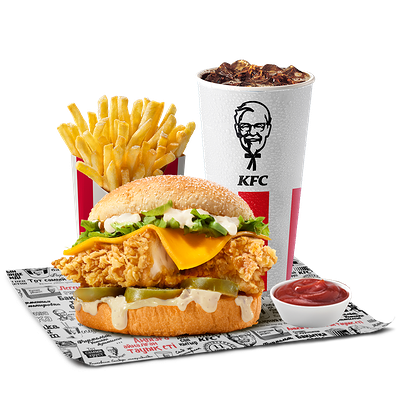 Мини Чизбургер Майо Комбо в KFC Globus по цене 2340 ₸