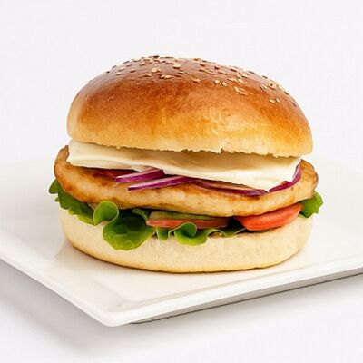 Стейк бургер с курицей в Чиксы на Углях по цене 790 ₽