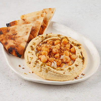 Хумус классический с тхиной и нутом в Shulman Kitchen по цене 450 ₽