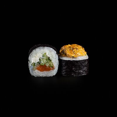 Запеченный ролл Сяки Кани в Sushi papa по цене 499 ₽