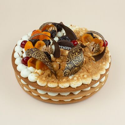 Торт Северный мёд с грецким орехом Премиум в Север-Метрополь по цене 2396 ₽