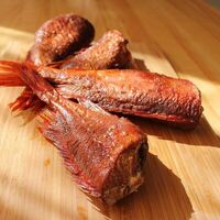 Копченый морской окунь в Шаварма от KazBar