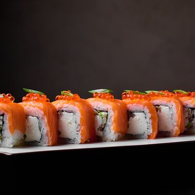 Ролл Филадельфия с вешенками в Эндорфин по цене 830 ₽