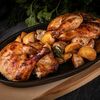 Цыпленок жареный на углях с кускусом и белыми грибами в ЗаВидное по цене 1180
