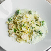 Тальятелли с семгой в Конфитюр