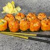 Запечённый с угрём и лососем в Андеграунд Pizza & Sushi по цене 391