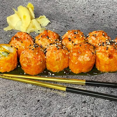 Запечённый с угрём и лососем в Андеграунд Pizza & Sushi по цене 391 ₽