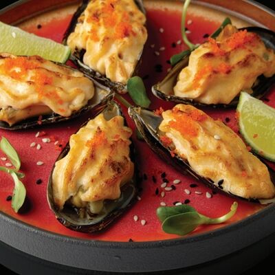 Мидии запеченные в Акияна по цене 597 ₽