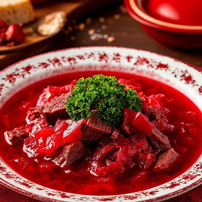 Борщ (новинка) в Когда вкусно Тогда Вкусно по цене 190 ₽