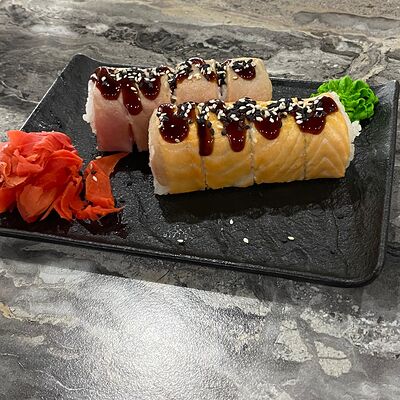 №57 Опаленная радуга в Суши-бар Макото по цене 550 ₽