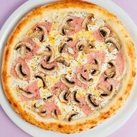 Пицца Ветчина грибы в Дарк лава