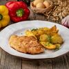 Куриный шницель с запеченным картофелем в Кулинарная лавка Два Гуся по цене 389