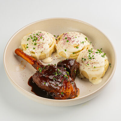 Слоеный хинкал с голенью ягненка в Южанин по цене 186000 сум