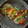 Судак с муссом из белой фасоли и овощами в Goodzone по цене 790