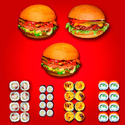 Комбо №3 в Burger&Sushi по цене 2953 ₽