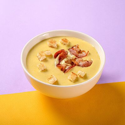 Кукурузный крем-суп в Круглое катаем по цене 369 ₽