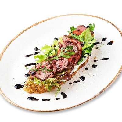 Брускетта с мраморной говядиной в Kitchen по цене 490