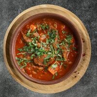 Чашушули из телятины в Хачапури