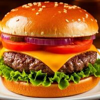 Бургер с говядиной и сыром в Ракушка