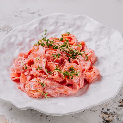 Феттуччине с креветкой в Casa di panna по цене 650 ₽