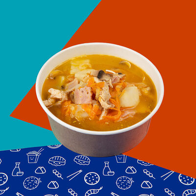 Суп с курицей и беконом в Рыба ё по цене 429 ₽