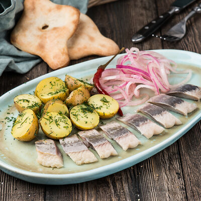 Сельдь с картофелем в ЛарисуВаннуХочу по цене 360