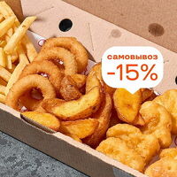 Наггетсы и 3 закуски в Сушкоф и пицца