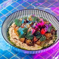 Баклажан, крем копченый сыр в Gojira ramen