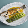 Сибас со шпинатом, спаржей и соусом берблан в Терраса по цене 2890