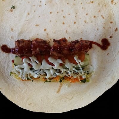 Шашлык в лаваше cвинoй в Мангал36 по цене 399 ₽