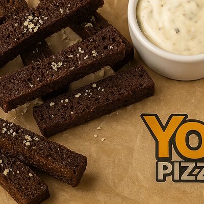 Гренки чесночные в YO! PIZZA по цене 190 ₽