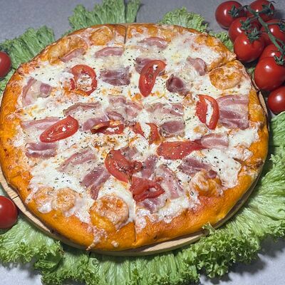 Пицца с бекономв Пекарня с Акцентом по цене 849 ₽