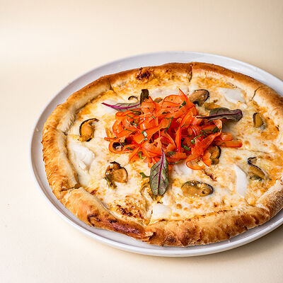 Пицца с мидиями и кальмаром в Трай по цене 840 ₽