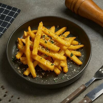 Картофель фри с трюфельным маслом и пармезаном в From по цене 250 ₽