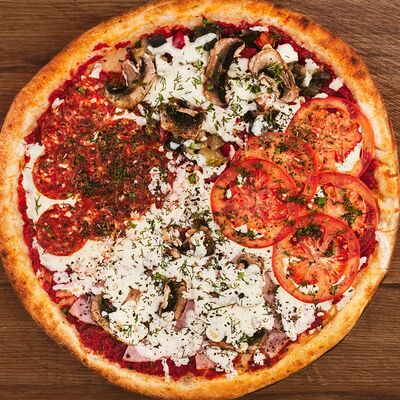 Четыре сезона, большая (42 см) в Pizzadonia по цене 860 ₽