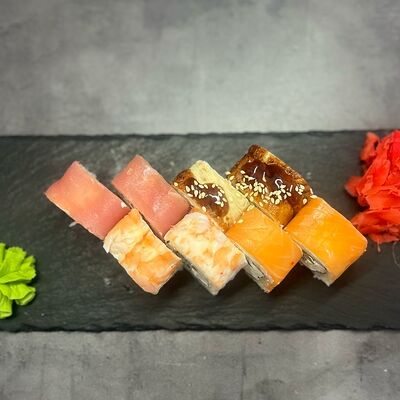 Ролл Радужный в Лось Лосось по цене 910 ₽