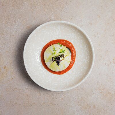 Буррата Папа аль помодоро в Bocconcino по цене 1490 ₽