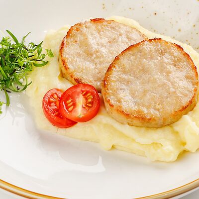 Куриная котлета с картофельным пюре в Бублик по цене 490 ₽