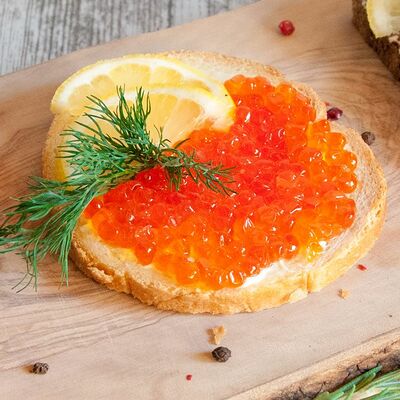 Бутерброд с красной икрой в На абордаж по цене 250 ₽