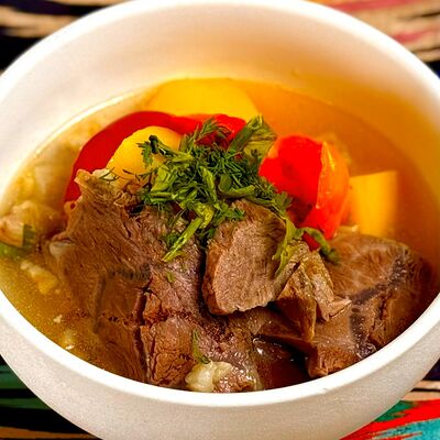 Шурпа с говядиной в Чайхана Арафа по цене 465 ₽