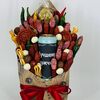 Конвертик из колбасы, сыра с пивом безалкогольным лучшему мужчинев Дарите красиво по цене 5499