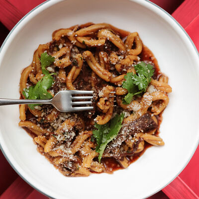 Казаречче с говяжьими щечками в Dacha restaurant по цене 910 ₽