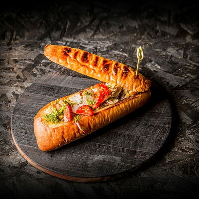 Батента со свининой и овощами гриль в KOSTROF по цене 394 ₽