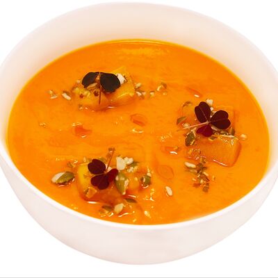 Тыквенно-чечевичный крем-суп с манго в Green Point по цене 440 ₽