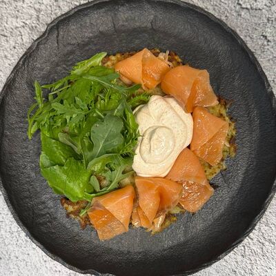 Драник Лосось и копченая сметана в Гастропапы по цене 890 ₽