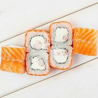 Ролл Филадельфия с креветкой в Пицца паста