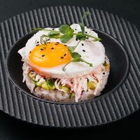 Японский завтрак с крабом в Umami