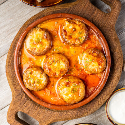 Запеченные шампиньоны в Грузинское кафе Ван Гоги по цене 360 ₽