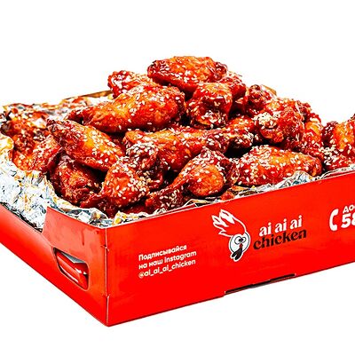 Крылья в кисло-сладком соусе M в Ai Ai Ai Chicken по цене 5550 ₸