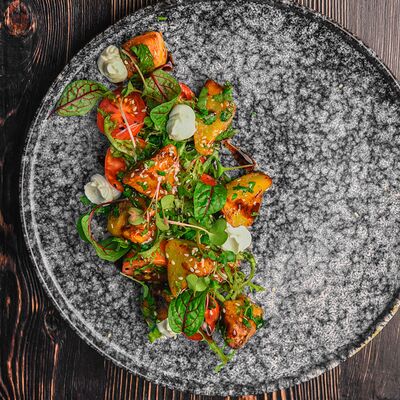 Салат с баклажанами и творожным сыром в The Kabak по цене 670 ₽